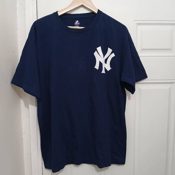 Alex rodriguez A ROD mens large MLB 2010 collection tshirt blue ny Yankees - Picture 1 of 6